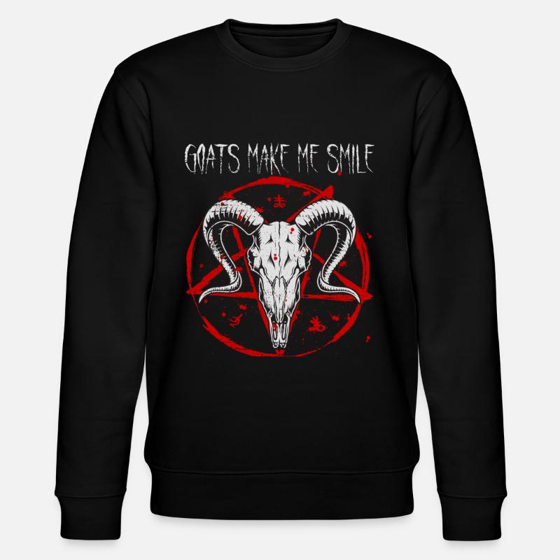 Satanist Baphomet Satanismus - Stanley/Stella Unisex Bio-Sweatshirt CHANGER  - Schwarz
