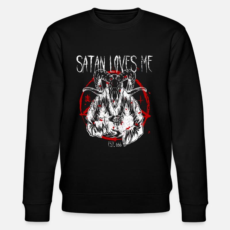Satanist Baphomet Satanismus - Stanley/Stella Unisex Bio-Sweatshirt CHANGER - Schwarz