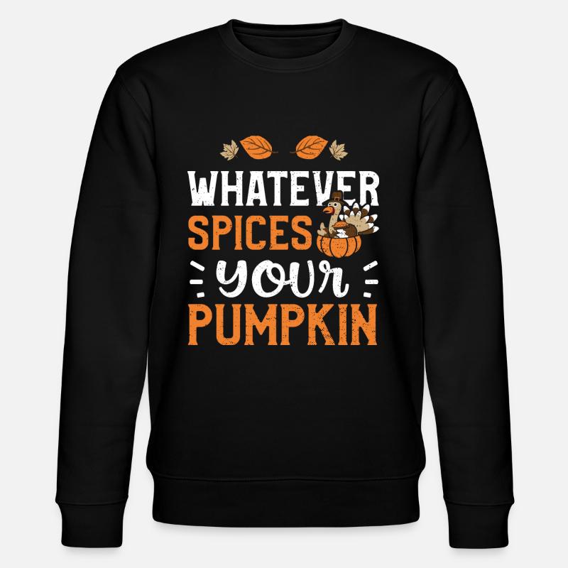 Whatever Spices Your Pumpkin - Stanley/Stella Unisex Bio-Sweatshirt CHANGER  - Schwarz