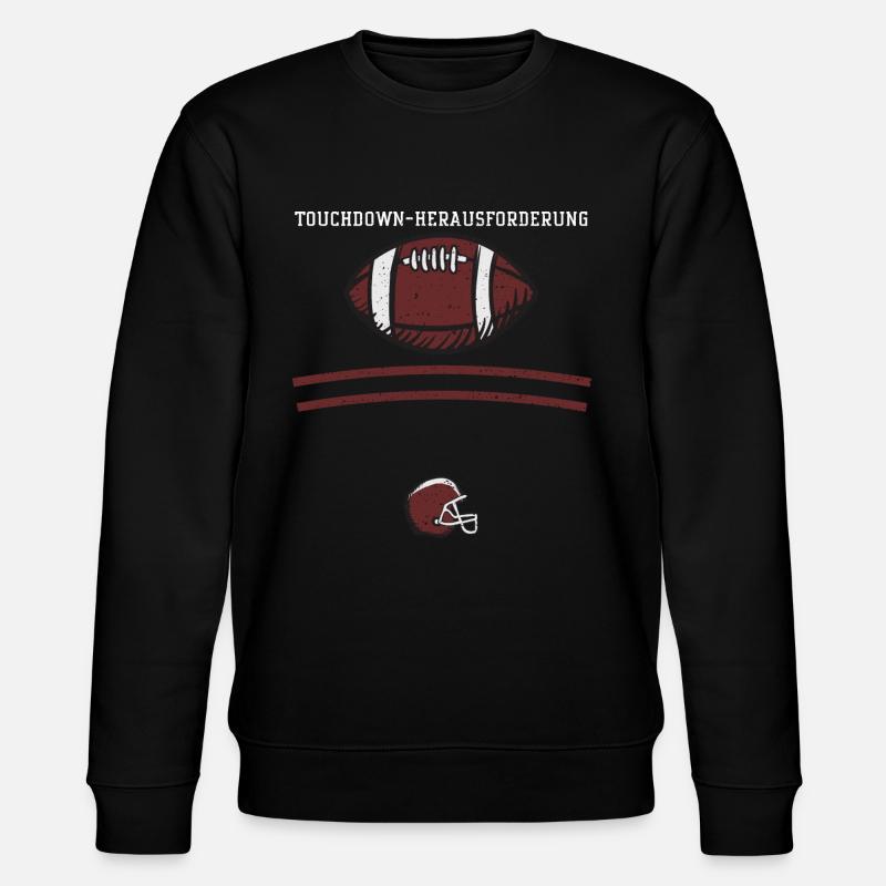 Touchdown-Herausforderung - Stanley/Stella Unisex Bio-Sweatshirt CHANGER  - Schwarz