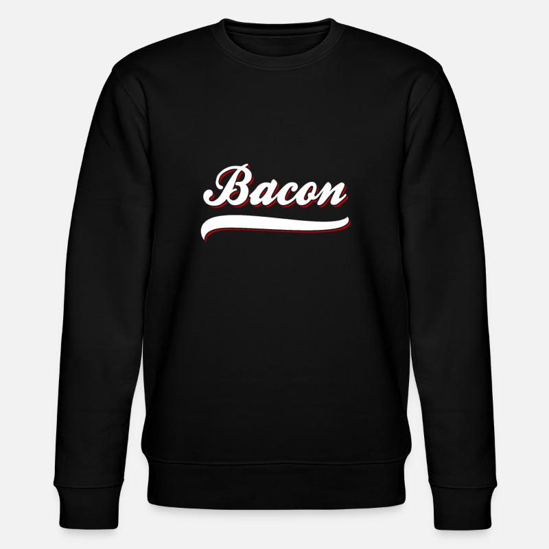 Bacon Schinken Speck - Stanley/Stella Unisex Bio-Sweatshirt CHANGER  - Schwarz