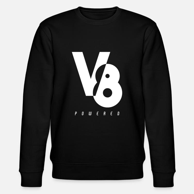 V8 Engine Engine Powered - Stanley/Stella CHANGER Unisex Organic Sweatshirt - black