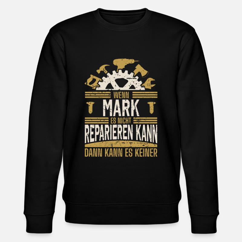 Mark Name Geschenk Geburtstag - Stanley/Stella Unisex Bio-Sweatshirt CHANGER - Schwarz