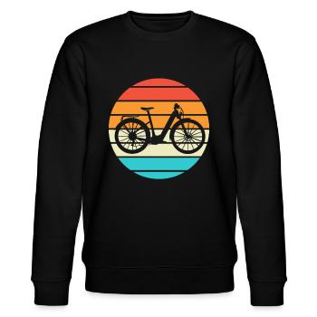 E-Bike Cyclist Cadeau Vélo Cycliste - Sweat bio CHANGER Stanley/Stella Unisexe - noir - Devant - Nik (191cm) & Marisol (170cm)