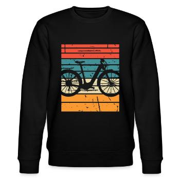 E-Bike Cyclist Cadeau Vélo Cycliste - Sweat bio CHANGER Stanley/Stella Unisexe - noir - Devant - Nik (191cm) & Marisol (170cm)