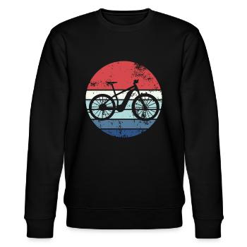 E-Bike Cyclist Cadeau Vélo Cycliste - Sweat bio CHANGER Stanley/Stella Unisexe - noir - Devant - Nik (191cm) & Marisol (170cm)