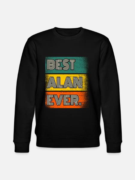 Alan Name Geschenk Spruch Lustig - Stanley/Stella Unisex Bio-Sweatshirt CHANGER  - Schwarz