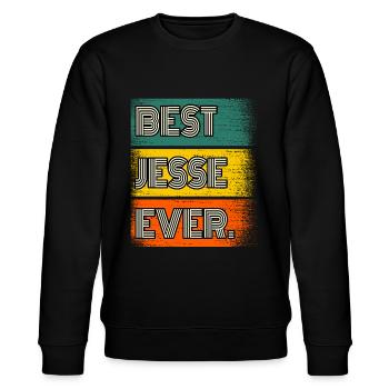 Jesse Name Gift Quote Funny - Stanley/Stella CHANGER Unisex Organic Sweatshirt - black - Front - Nik (191cm) & Marisol (170cm)