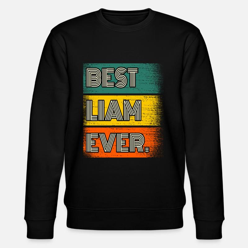 Liam Name Geschenk Spruch Lustig - Stanley/Stella Unisex Bio-Sweatshirt CHANGER  - Schwarz