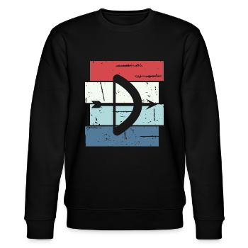 Archery Gift Saying Archery - Stanley/Stella CHANGER Unisex Organic Sweatshirt - black - Front - Nik (191cm) & Marisol (170cm)