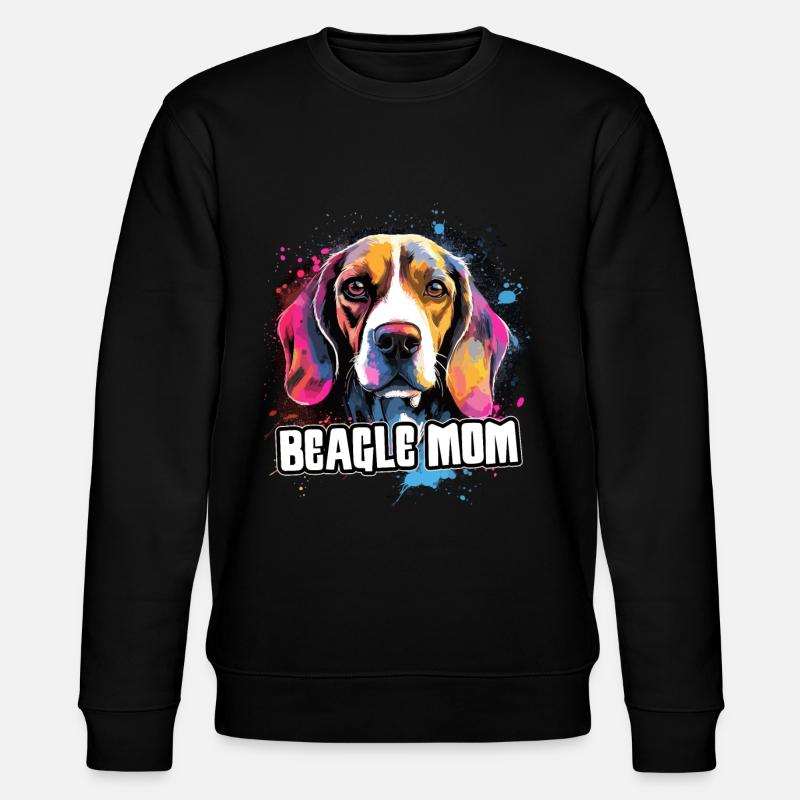 Beagle Dog Gift Saying - Stanley/Stella CHANGER Unisex Organic Sweatshirt - black