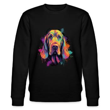 Bloodhound Dog Cadeau Dire - Sweat bio CHANGER Stanley/Stella Unisexe - noir - Devant - Nik (191cm) & Marisol (170cm)