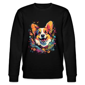 Corgi Dog Cadeau Dire - Sweat bio CHANGER Stanley/Stella Unisexe - noir - Devant - Nik (191cm) & Marisol (170cm)