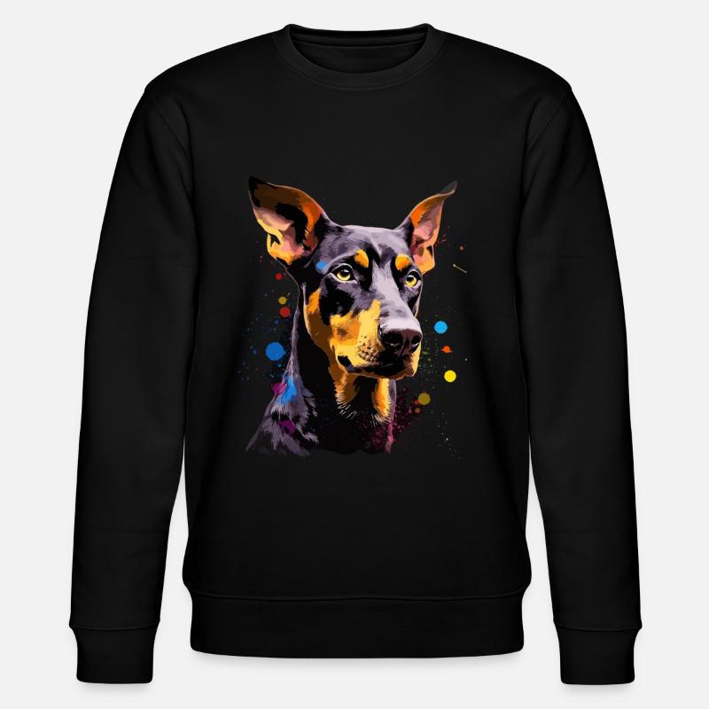Doberman Dog Gift Saying - Sweat bio CHANGER Stanley/Stella Unisexe - noir