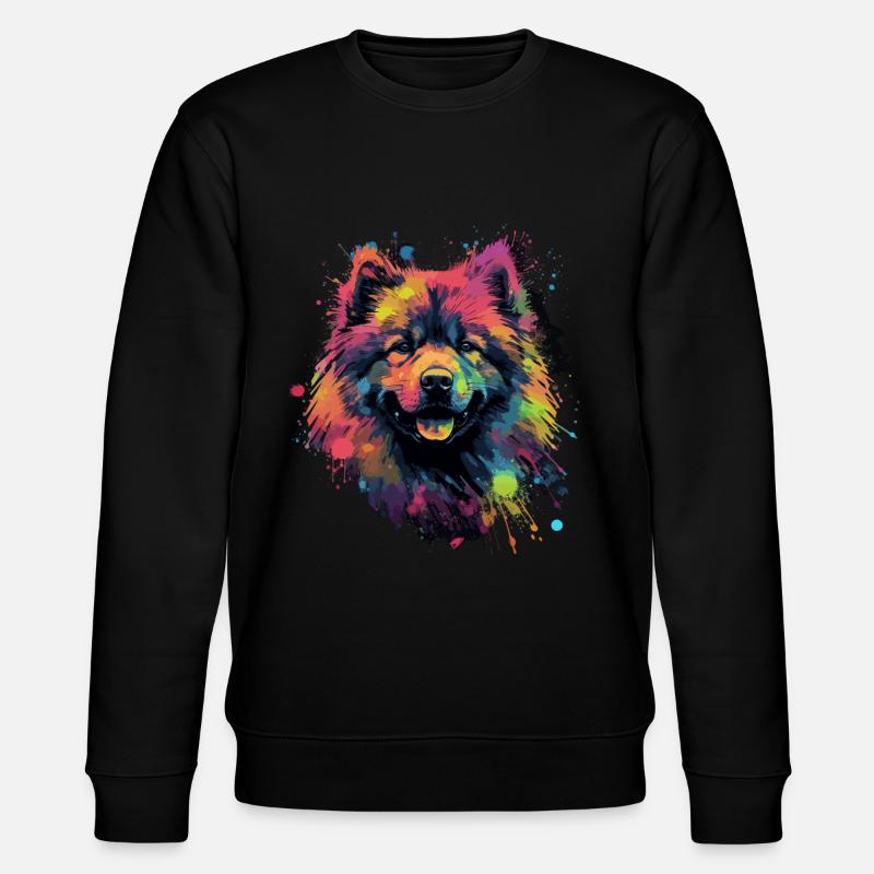 Eurasier Hund Geschenk Spruch - Stanley/Stella Unisex Bio-Sweatshirt CHANGER  - Schwarz