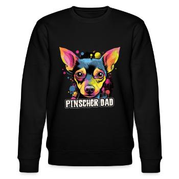 Pinscher Dog Gift Saying - Sweat bio CHANGER Stanley/Stella Unisexe - noir - Devant - Nik (191cm) & Marisol (170cm)