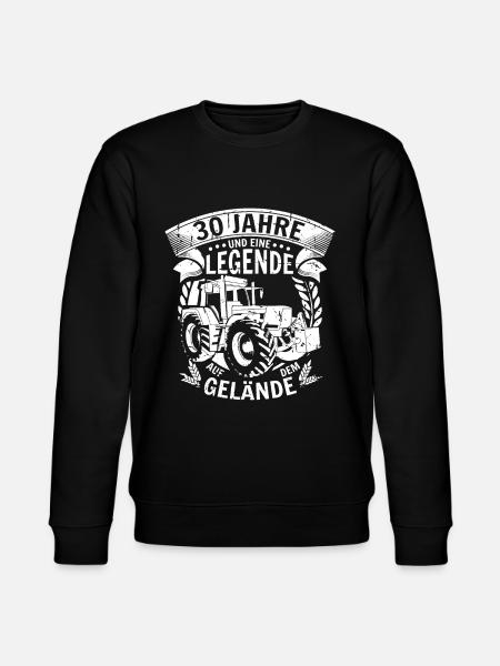 Landwirt Geschenk 30. Geburtstag 30 Jahre - Stanley/Stella Unisex Bio-Sweatshirt CHANGER  - Schwarz