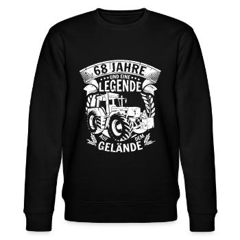 Landwirt Geschenk 68. Geburtstag 68 Jahre - Stanley/Stella Unisex Bio-Sweatshirt CHANGER  - Schwarz - Vorne - Nik (191cm) & Marisol (170cm)