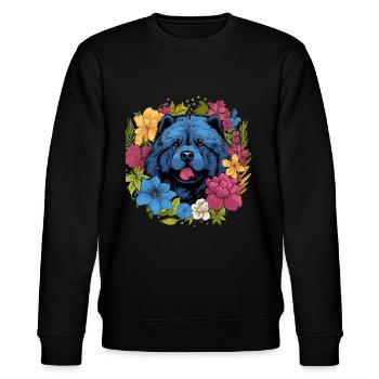Chow Chow Chien Cadeau - Sweat bio CHANGER Stanley/Stella Unisexe - noir - Devant - Nik (191cm) & Marisol (170cm)