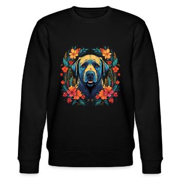 Cadeau de chien Kangal - Sweat bio CHANGER Stanley/Stella Unisexe - noir - Devant - Nik (191cm) & Marisol (170cm)