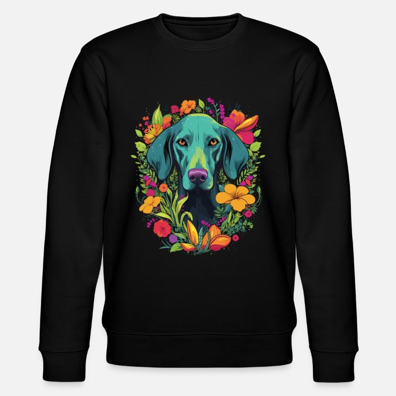Cadeau de chien Weimaraner - Sweat bio CHANGER Stanley/Stella Unisexe - noir