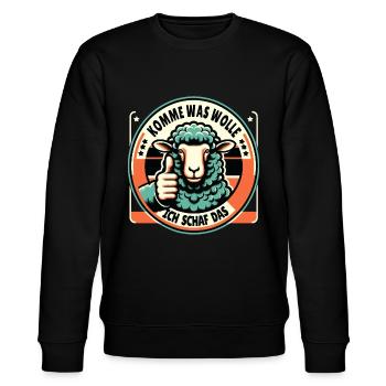 Motivation Geschenk Prüfung Schule Abitur Sprüche - Stanley/Stella Unisex Bio-Sweatshirt CHANGER  - Schwarz - Vorne - Nik (191cm) & Marisol (170cm)