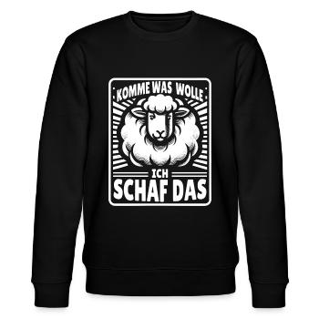 Motivation Geschenk Prüfung Schule Abitur Sprüche - Stanley/Stella Unisex Bio-Sweatshirt CHANGER  - Schwarz - Vorne - Nik (191cm) & Marisol (170cm)