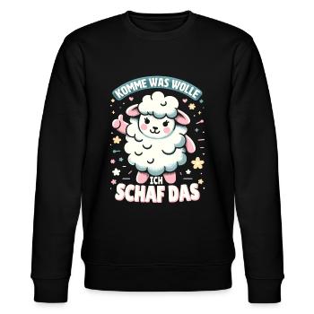 Motivation Geschenk Prüfung Schule Abitur Sprüche - Stanley/Stella Unisex Bio-Sweatshirt CHANGER  - Schwarz - Vorne - Nik (191cm) & Marisol (170cm)