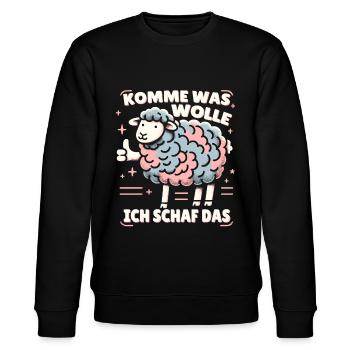 Motivation Geschenk Prüfung Schule Abitur Sprüche - Stanley/Stella Unisex Bio-Sweatshirt CHANGER  - Schwarz - Vorne - Nik (191cm) & Marisol (170cm)