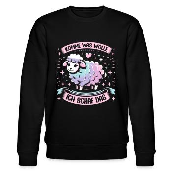 Motivation Geschenk Prüfung Schule Abitur Sprüche - Stanley/Stella Unisex Bio-Sweatshirt CHANGER  - Schwarz - Vorne - Nik (191cm) & Marisol (170cm)