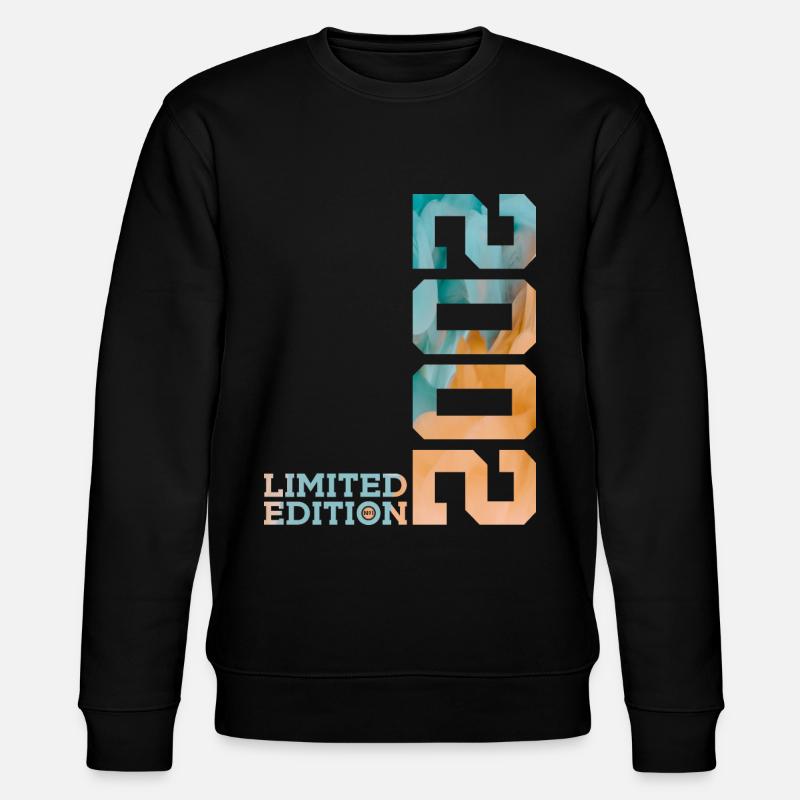 24TH BIRTHDAY LIMITED EDITION 2002 - Stanley/Stella CHANGER Unisex Organic Sweatshirt - black