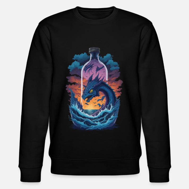 Dragon - Stanley/Stella CHANGER Unisex Organic Sweatshirt - black