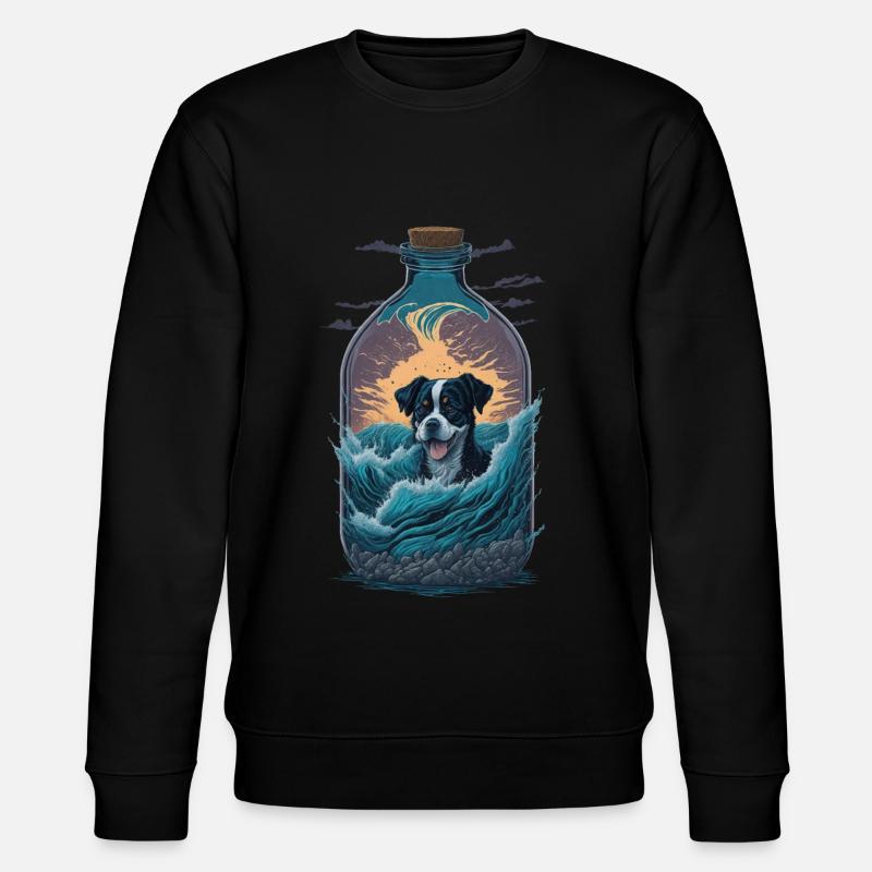 Entlebucher Sennenhund - Stanley/Stella Unisex Bio-Sweatshirt CHANGER  - Schwarz