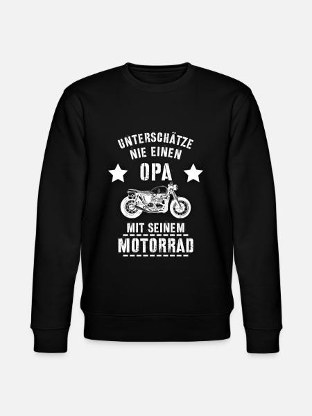 Motorrad Opa | Bestseller | - Stanley/Stella Unisex Bio-Sweatshirt CHANGER  - Schwarz