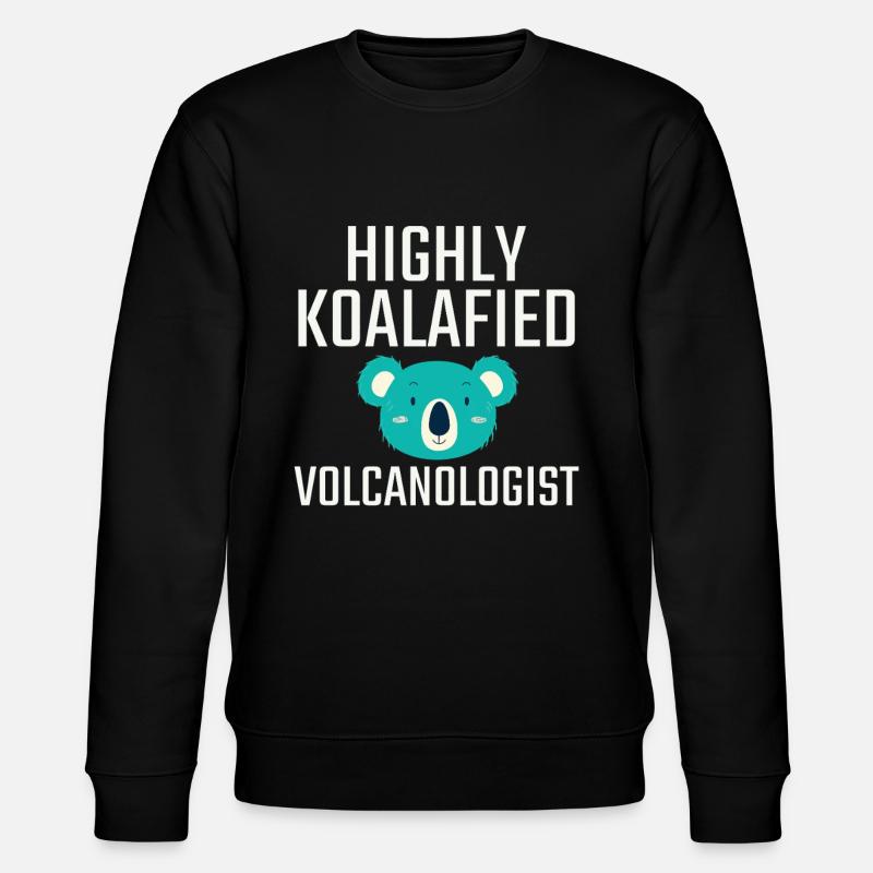 Volcanologue Koalafied Volcanologie - Sweat bio CHANGER Stanley/Stella Unisexe - noir