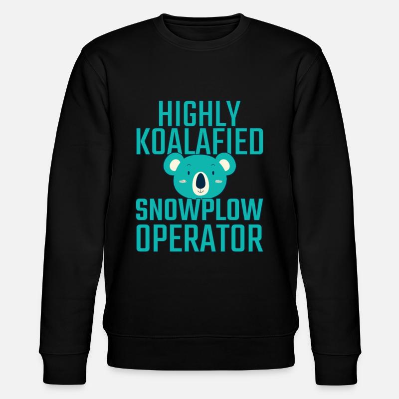 Snowplow Operator Koalafied - Stanley/Stella CHANGER Unisex Organic Sweatshirt - black