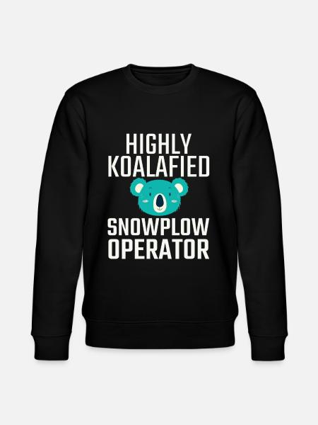 Snowplow Operator Koalafied - Stanley/Stella CHANGER Unisex Organic Sweatshirt - black