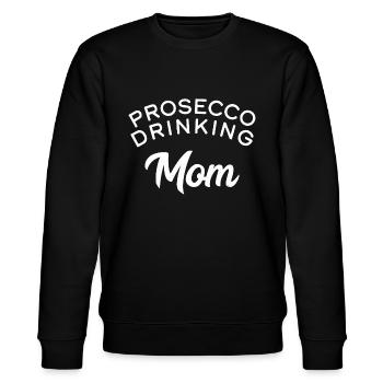 Prosecco Drinking Mom - Stanley/Stella CHANGER Unisex Organic Sweatshirt - black - Front - Nik (191cm) & Marisol (170cm)