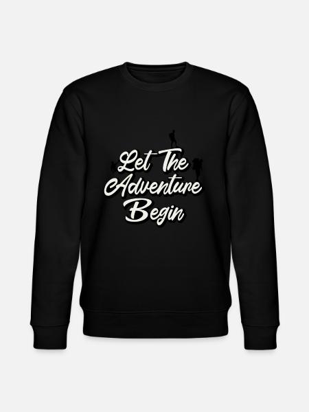 Adventure awaits - Stanley/Stella CHANGER Unisex Organic Sweatshirt - black