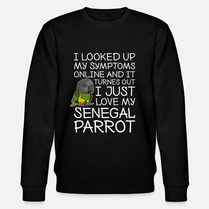 Sénégal Perroquet Carotte Perroquet Kawaii - Sweat bio CHANGER Stanley/Stella Unisexe - noir