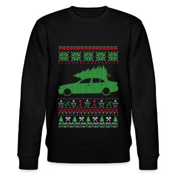 Christmas Ugly Sweater - Stanley/Stella Unisex Bio-Sweatshirt CHANGER  - Schwarz - Vorne - Nik (191cm) & Marisol (170cm)
