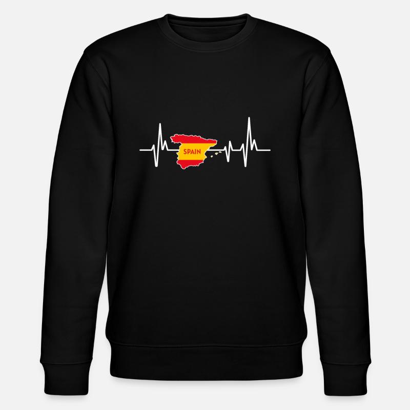Heartbeat Design Espagne Espagne - Sweat bio CHANGER Stanley/Stella Unisexe - noir