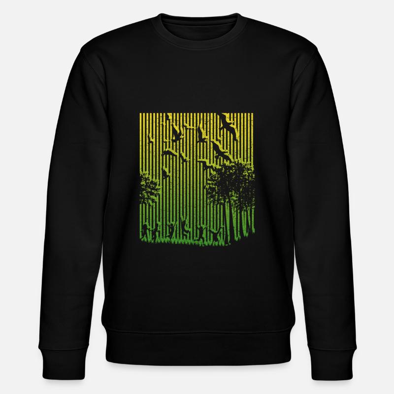 Illusion, bar code - Stanley/Stella CHANGER Unisex Organic Sweatshirt - black