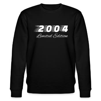 18th Birthday Boy Girl 2004 Limited Edition Birth - Stanley/Stella CHANGER Unisex Organic Sweatshirt - black - Front - Nik (191cm) & Marisol (170cm)
