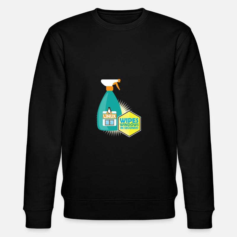 Funny Linux Penguin Tux Cleaner Gift Computer - Sweat bio CHANGER Stanley/Stella Unisexe - noir