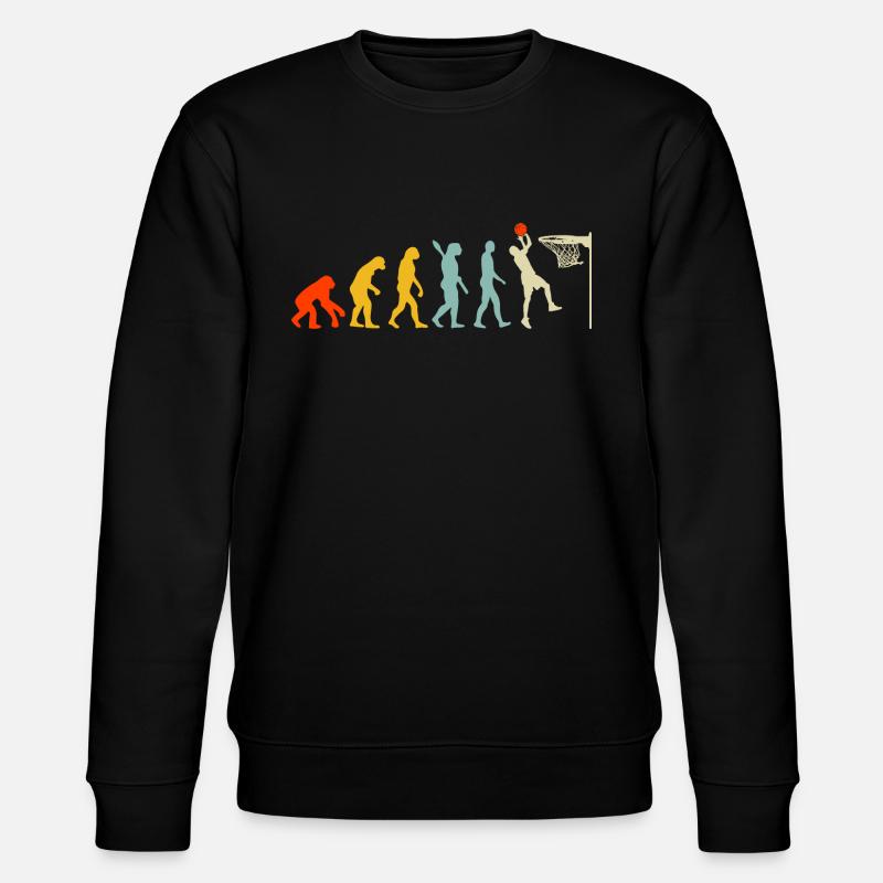 Evolution Basketball Game - Stanley/Stella CHANGER Unisex Organic Sweatshirt - black