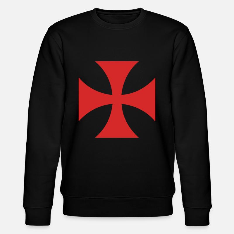Templerkreuz - Stanley/Stella Unisex Bio-Sweatshirt CHANGER  - Schwarz