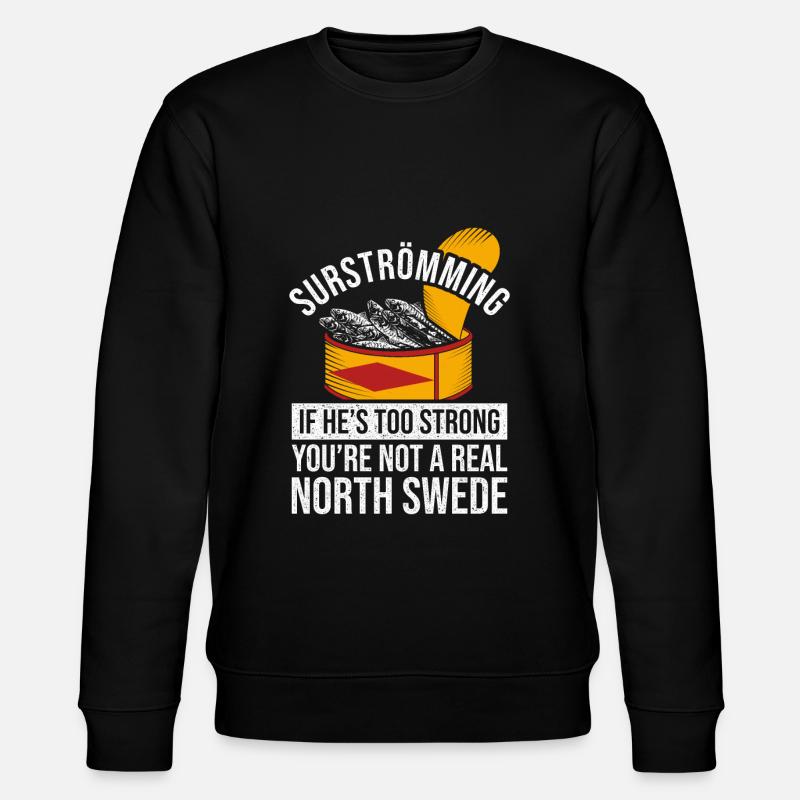 Nord Schwede Surströmming Dose - Stanley/Stella Unisex Bio-Sweatshirt CHANGER  - Schwarz