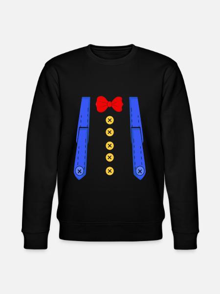 Clown braces Mardi Gras costume - Stanley/Stella CHANGER Unisex Organic Sweatshirt - black