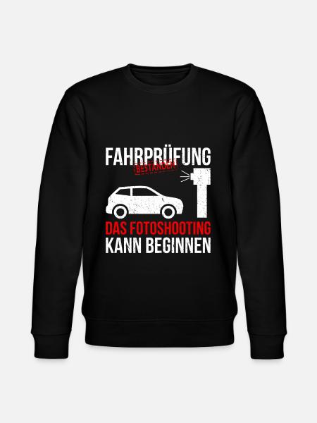 Führerschein bestanden fotoshooting - Stanley/Stella Unisex Bio-Sweatshirt CHANGER  - Schwarz